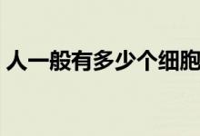 人一般有多少個(gè)細(xì)胞（人一般有多少顆牙齒）