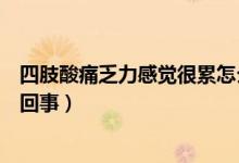 四肢酸痛乏力感覺(jué)很累怎么治（四肢酸痛乏力感覺(jué)很累怎么回事）