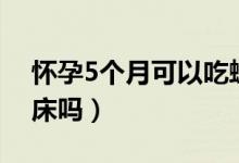 懷孕5個月可以吃螃蟹嗎（懷孕5個月可以同床嗎）