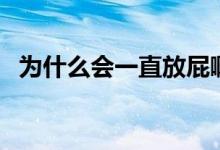 為什么會(huì)一直放屁?。槭裁磿?huì)一直放屁）