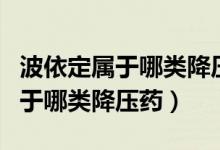 波依定屬于哪類降壓藥是進口藥嗎（波依定屬于哪類降壓藥）