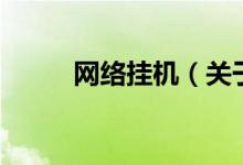 網(wǎng)絡掛機（關于網(wǎng)絡掛機的介紹）