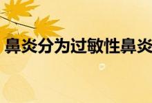 鼻炎分為過敏性鼻炎和什么（鼻炎分為幾類）