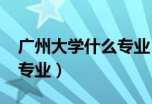 廣州大學什么專業(yè)（2020年廣州大學有哪些專業(yè)）