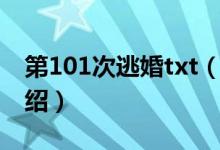 第101次逃婚txt（關(guān)于第101次逃婚txt的介紹）