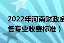 2022年河南財(cái)政金融學(xué)院學(xué)費(fèi)多少錢（一年各專業(yè)收費(fèi)標(biāo)準(zhǔn)）