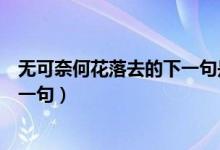 無(wú)可奈何花落去的下一句是什么意思（無(wú)可奈何花落去的下一句）