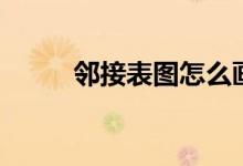 鄰接表圖怎么畫(huà)（鄰接表怎么畫(huà)）