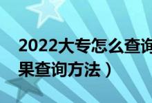 2022大專怎么查詢是否被錄?。▽？其浫〗Y(jié)果查詢方法）