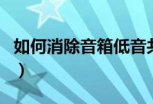 如何消除音箱低音共鳴(如何消除音箱電流聲)