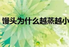 饅頭為什么越蒸越小（饅頭為什么越嚼越甜）