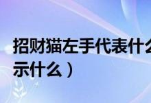 招財(cái)貓左手代表什么（店里的招財(cái)貓舉左手表示什么）