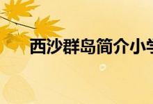 西沙群島簡介小學生（西沙群島簡介）