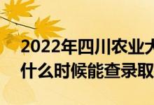 2022年四川農(nóng)業(yè)大學(xué)錄取時(shí)間及查詢?nèi)肟冢ㄊ裁磿r(shí)候能查錄?。?class=