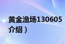 黃金漁場130605（關(guān)于黃金漁場130605的介紹）