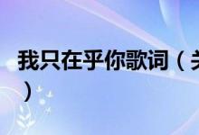 我只在乎你歌詞（關(guān)于我只在乎你歌詞的介紹）