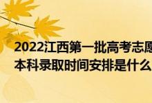 2022江西第一批高考志愿填報(bào)時(shí)間（2022江西高考提前批本科錄取時(shí)間安排是什么）
