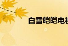 白雪皚皚電視?。ò籽┌}皚）
