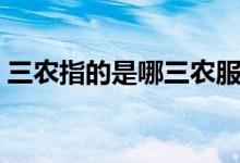 三農(nóng)指的是哪三農(nóng)服務(wù)（三農(nóng)指的是哪三農(nóng)）