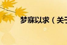 夢寐以求（關于夢寐以求的介紹）