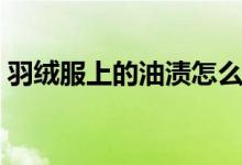 羽絨服上的油漬怎么洗掉（羽絨服上的油漬）