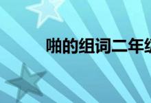 啪的組詞二年級(jí)上冊（啪的組詞）