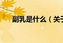 副乳是什么（關于副乳是什么的介紹）