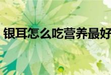 銀耳怎么吃營養(yǎng)最好（銀耳怎么吃最有營養(yǎng)）