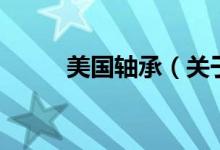 美國軸承(關于美國軸承的介紹)