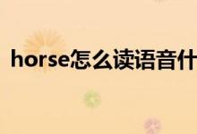 horse怎么讀語音什么意思（horse怎么讀）