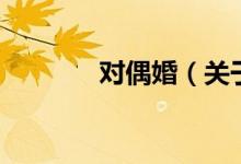 對(duì)偶婚（關(guān)于對(duì)偶婚的介紹）