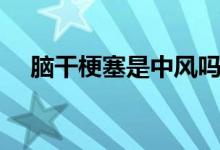 腦干梗塞是中風(fēng)嗎（腦干梗塞是什么?。?class=