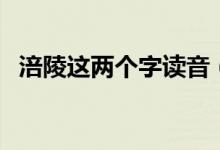 涪陵這兩個字讀音（涪陵二字應(yīng)該怎么讀）