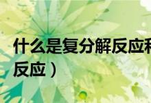 什么是復分解反應和置換反應（什么是復分解反應）