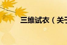 三維試衣（關于三維試衣的介紹）