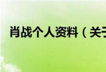 肖戰(zhàn)個(gè)人資料（關(guān)于肖戰(zhàn)個(gè)人資料的介紹）