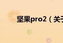 堅果pro2（關于堅果pro2的介紹）