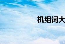 機(jī)組詞大全（機(jī)組詞）