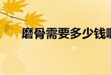 磨骨需要多少錢?。ス切枰嗌馘X）