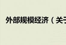 外部規(guī)模經(jīng)濟（關(guān)于外部規(guī)模經(jīng)濟的介紹）