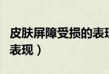 皮膚屏障受損的表現(xiàn)小痘痘(皮膚屏障受損的表現(xiàn))