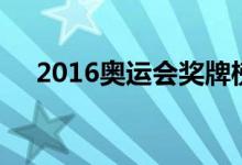 2016奧運(yùn)會獎牌榜排名（2016奧運(yùn)會）