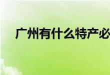 廣州有什么特產必帶（廣州有什么特產）