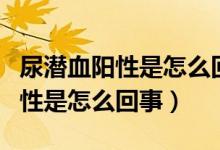 尿潛血陽(yáng)性是怎么回事需要治療嗎（尿潛血陽(yáng)性是怎么回事）