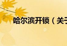 哈爾濱開鎖（關于哈爾濱開鎖的介紹）