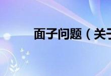 面子問(wèn)題（關(guān)于面子問(wèn)題的介紹）