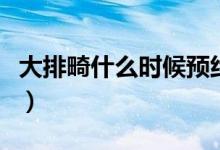 大排畸什么時(shí)候預(yù)約（大排畸什么時(shí)候做最好）