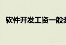 軟件開發(fā)工資一般多少(薪資待遇高不高)
