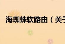 海蜘蛛軟路由（關于海蜘蛛軟路由的介紹）