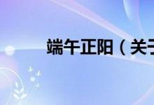 端午正陽（關(guān)于端午正陽的介紹）